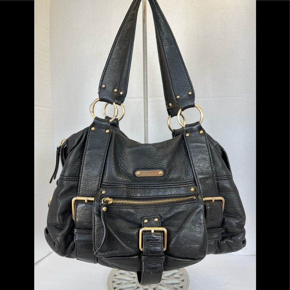 Michael Kors Black Buckle Satchel